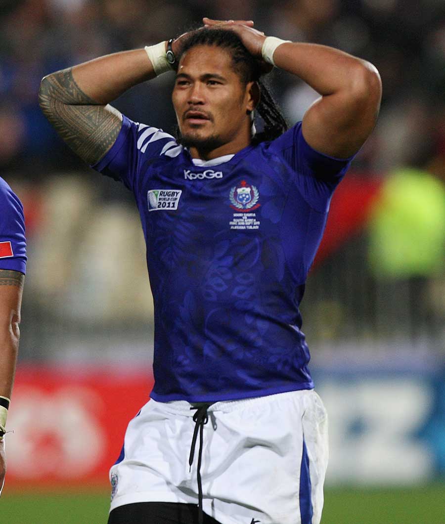 The realisation that Samoa's tournament is over hits home with Alesana Tuilagi