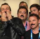 The French media pay tribute to Marc Lievremont's moustache during a press conference