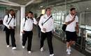Four of England's players arrive back in Heathrow after their World Cup exit