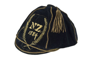 An 1884 New Zealand Representative cap, Rugby memorabilia auction item, Art + Object, Auckland, New Zealand, October 12, 2011