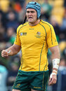 Australia captain James Horwill takes a breather against South Africa