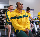 Wallabies scrum-half Will Genia chills out during a recovery session