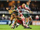 Leicester's Tom Youngs powers forward