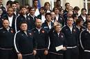 The French players prepare for a reception at the Elysee Palace 