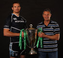 Sean Lineen and Alastair Kellock pose with the Heineken Cup