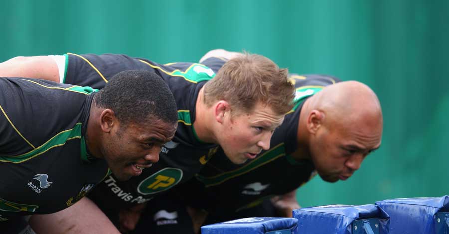 The Northampton Saints front-row crank up the intensity ahead of Saturday's game with Munster