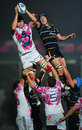 Tom Palmer and Chris Jones compete for a lineout