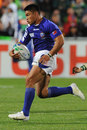 Samoa's David Lemi injects some pace into an attack