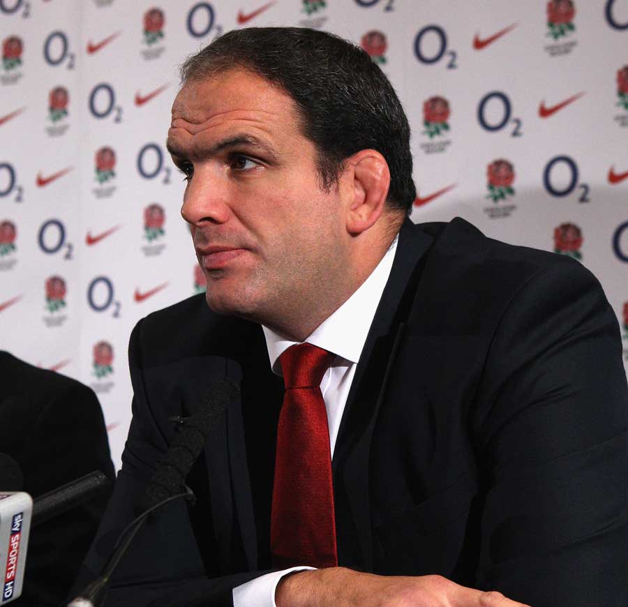 Martin Johnson fields questions as he announces he is stepping down from his post as England team manager