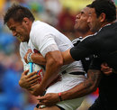 England's Chris Cracknell comes under pressure against New Zealand