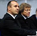New French boss Philippe Saint-Andre sits alongside Jo Maso