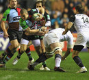 Quins' Mike Brown looks for an opening