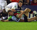 Harlequins' Nick Easter secures the ball