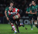 Gloucester wing Charlie Sharples shows his pace against Connacht