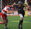 Worcester's James Percival charges forward