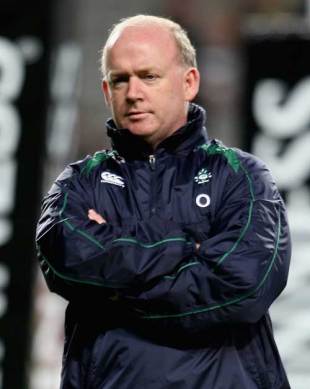 Declan Kidney the head Coach of Ireland during the Guinness series between Ireland and New Zealand at Croke Park in Dublin Ireland on November 15, 2008. 