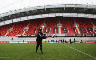 Piri Weepu of the New Zealand All Blacks passes the ball during the captains run at Thomond Park in Limerick, Ireland on November 17, 2008.