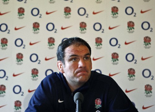 England Head Coach Martin Johnson is pictured during a press conference at the training camp in Pennyhill Park in Bagshot, Surrey, on November 18, 2008. England will play against South Africa at Twickenham on Saturday 22 November. Photo ADRIAN DENNIS/AFP/Getty Images