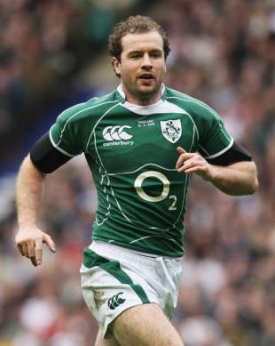 Geordan Murphy of Ireland in action during the match between England and Ireland at Twickenham in London, England on March 15, 2008. 