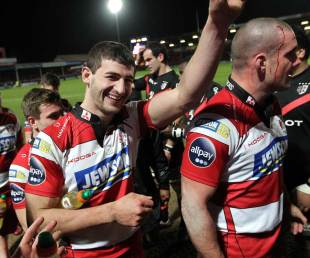Gloucester's Jonny May was in sparkling form for the Cherry and Whites