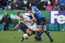 Glasgow scrum-half Chris Cusiter loses the ball in contact