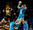 James Phillips claims a lineout for Exeter