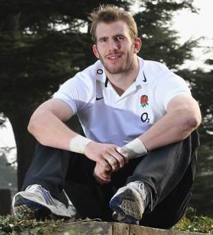 England's Tom Croft poses ahead of Saturday's showdown with Scotland, Pennyhill Park, Bagshot, Surrey, January 31, 2012