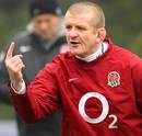 England forwards coach Graham Rowntree hands out some orders