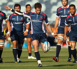 Rebels fly-half Danny Cipriani puts boot to ball