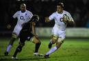 England Saxons lock Ed Slater charges upfield