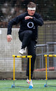England's Owen Farrell in action during a training session