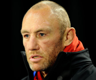 Wales forwards coach Robin McBryde, Wales press conference, Rugby World World Cup, Wellington Regional Stadium, Wellington, New Zealand, October 7, 2011 