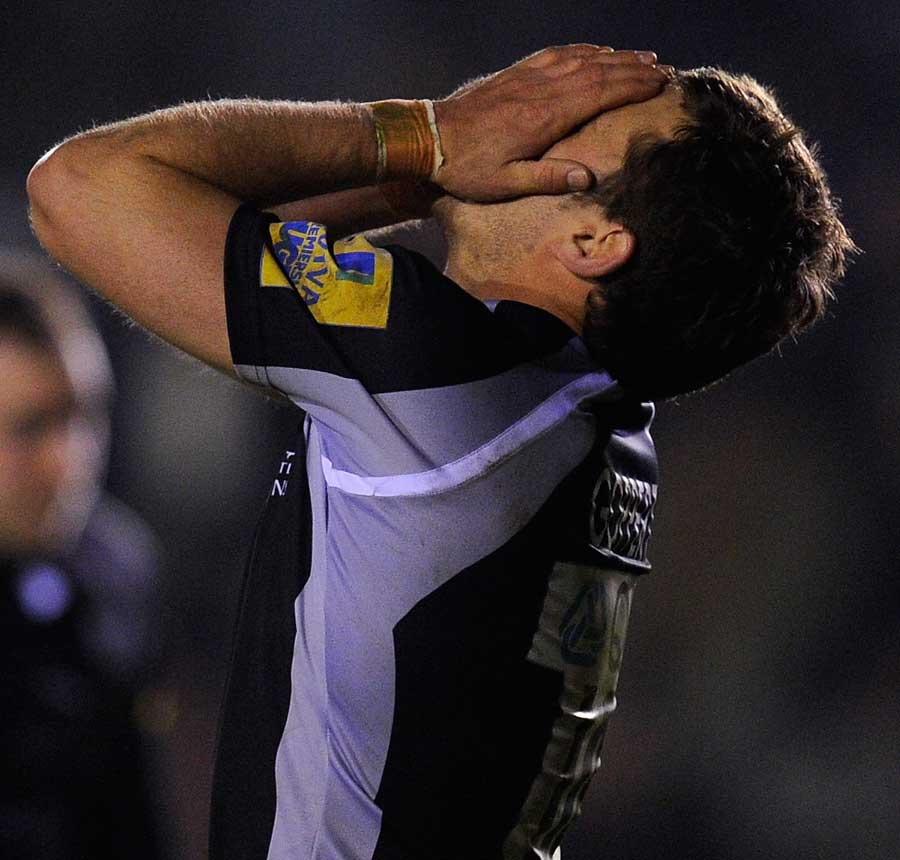 Jimmy Gopperth expresses his disappointment at the full-time whistle