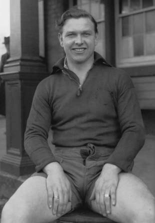 Welsh rugby player Bleddyn Williams, circa 1950.