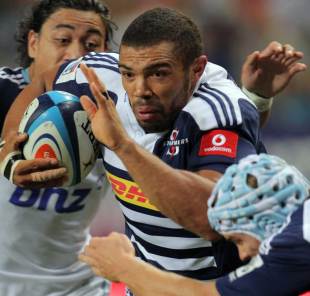 Bryan Habana goes on the charge, Stormers v Blues, Super Rugby, Newlands, Cape Town, South Africa, March 16, 2012