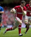Wales' Alex Cuthbert races away