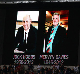 Twickenham marks the passing of Jock Hobbs and Mervyn Davies, England v Ireland, Six Nations, Twickenham, England, March 17, 2012