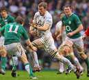 England's Tom Croft on the charge
