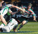 Leicester's Thomas Waldrom is flattened
