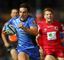 Ben Seymour races away to score for the Western Force