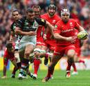 Saracens hooker Schalk Brits charges into space