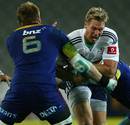 The Stormers' Jean de Villiers takes the ball into contact