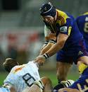 Highlander James Haskell gives his opponent a helping hand