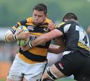 Wasps' Ben Broster tries to get past his opponent