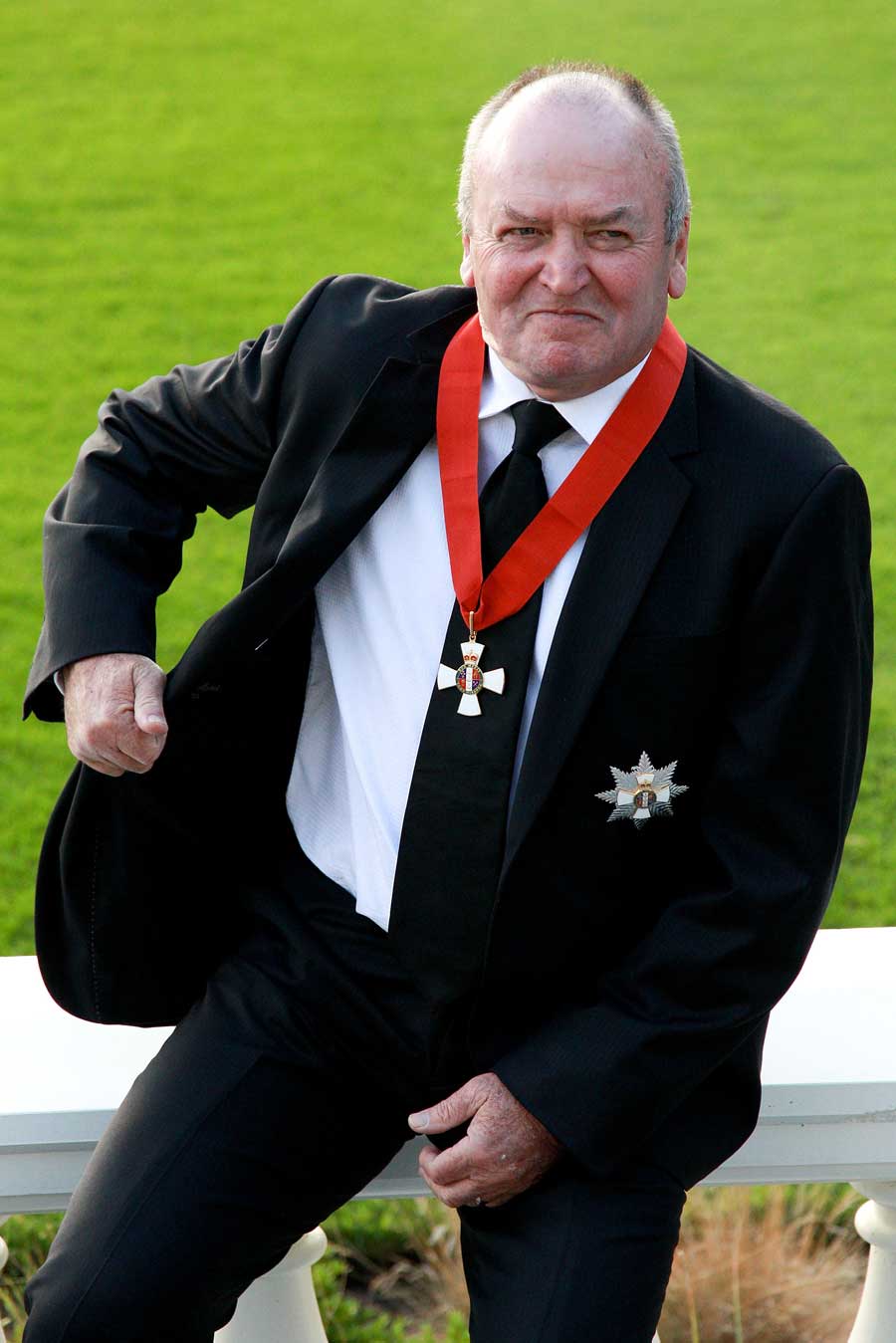 Sir Graham Henry on the day he received his knighthood