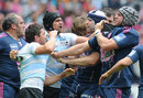 Racing Metro and Stade Francais come to blows