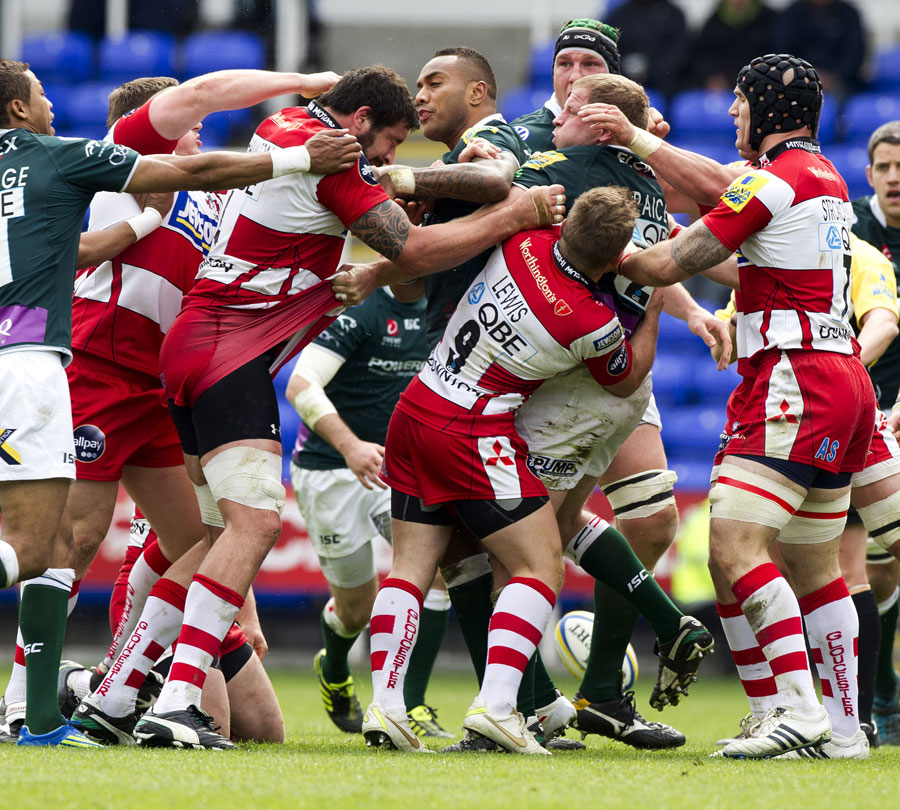 Gloucester and London Irish come to blows