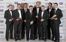 The winners line up at the RaboDirect PRO12 awards