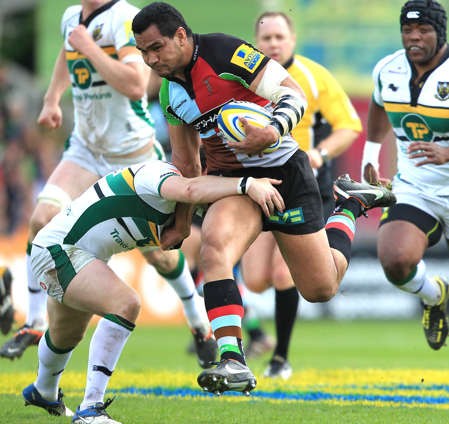Harlequins' Maurie Fa'asavalu goes on the rampage 