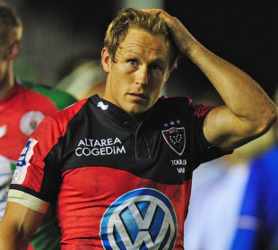 Toulon's Jonny Wilkinson reflects on his side's defeat, Toulon v Biarritz, Amlin Challenge Cup final, Twickenham Stoop, London, England, May 18, 2012